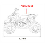 Detská štvorkolka ATV RENEGADE HIPERFECT 110CC- modrá